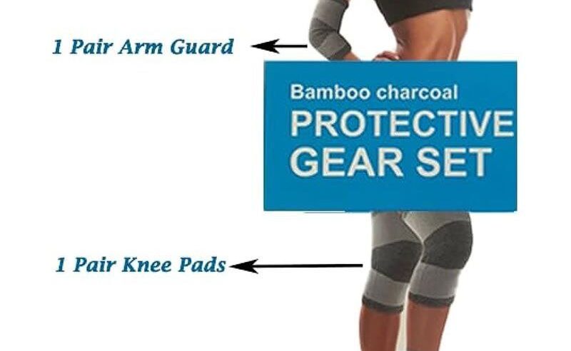 8pcs Bamboo Charcoal Fitness Protective Gear Set