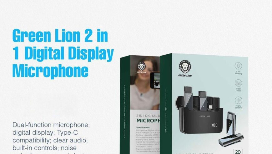 Green Lion 2in1 Digital Display Microphone